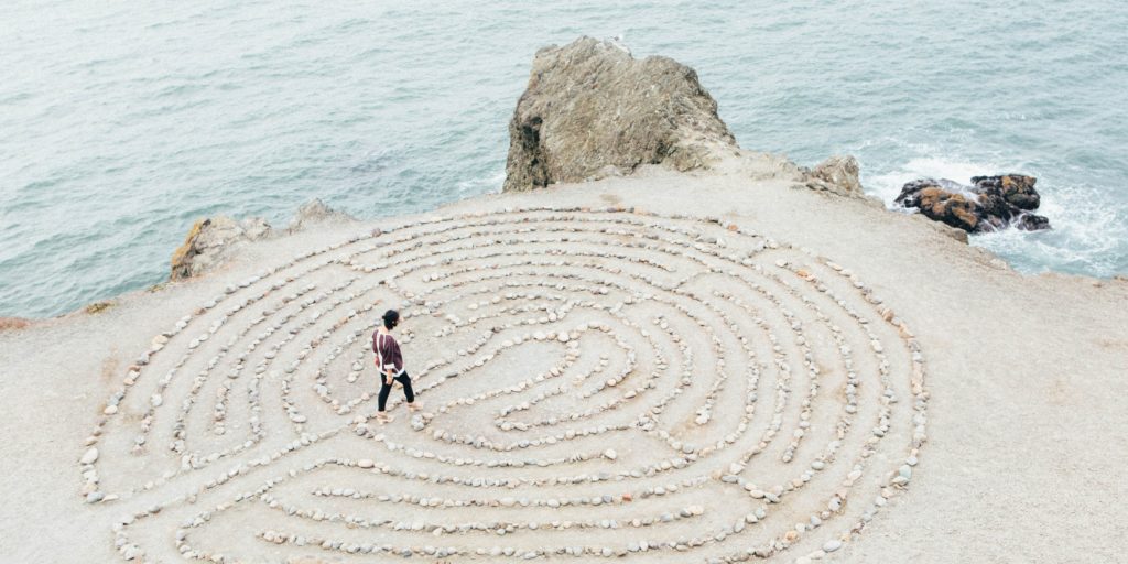 find your way through the labyrinth with qigong mentoring, embodiment, and neuromuscular re-patterning