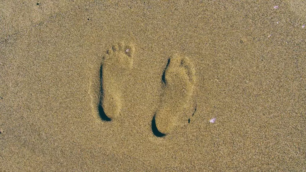 footprints in the sand